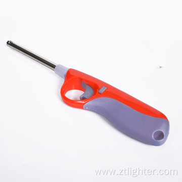 Adjustable flame gun shaped plastic electric charcoal lighter